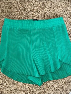all in motion green Pleated Athletic Shorts